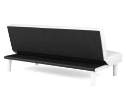 Schlafsofa Leder PUMA weiss