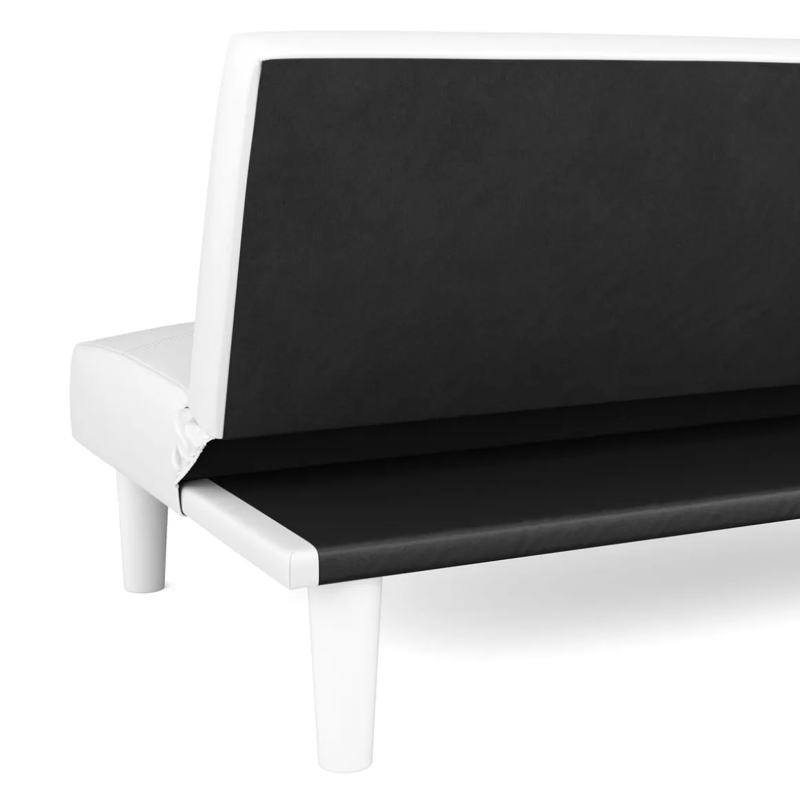 Schlafsofa Leder PUMA weiss