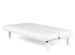 Schlafsofa Leder PUMA weiss