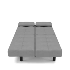Schlafsofa Leinen LINUS multifunktional grau