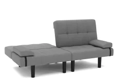 Schlafsofa Leinen LINUS multifunktional grau