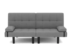 Schlafsofa Leinen LINUS multifunktional grau