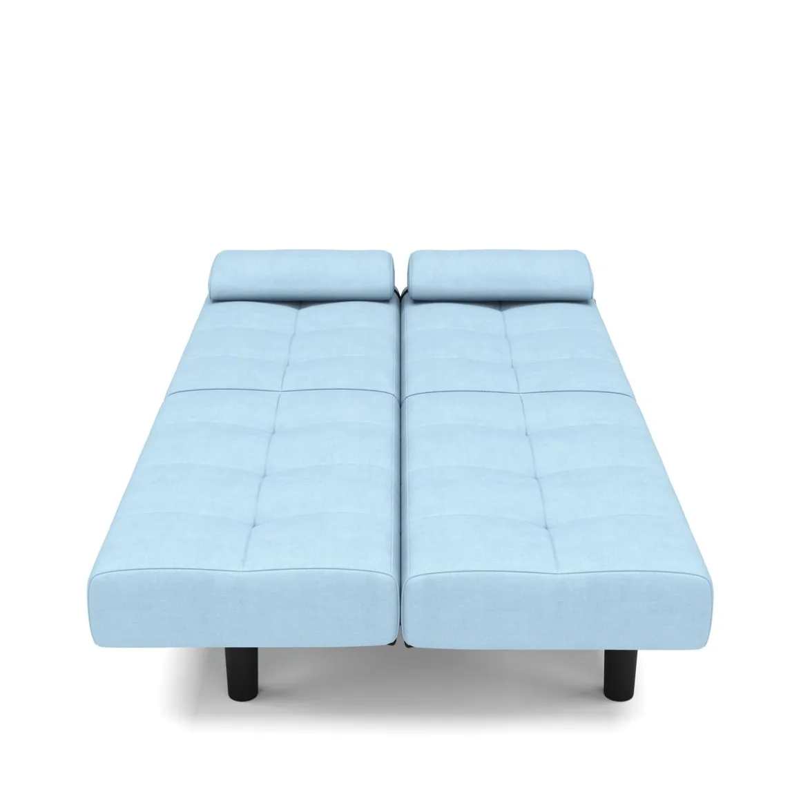 Schlafsofa Leinen LINUS multifunktional hellblau