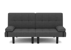 Schlafsofa Leinen LINUS multifunktional anthrazit