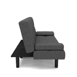 Schlafsofa Leinen LINUS multifunktional anthrazit
