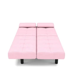 Schlafsofa Leinen LINUS multifunktional rosa