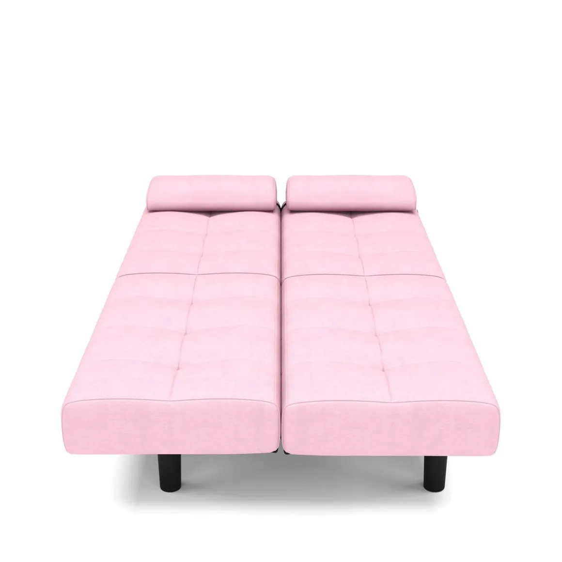 Schlafsofa Leinen LINUS multifunktional rosa