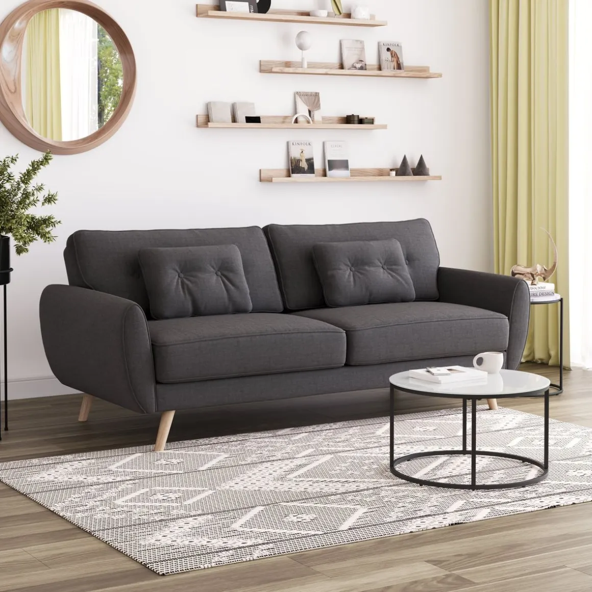 Schlafsofa MADDIE anthrazit