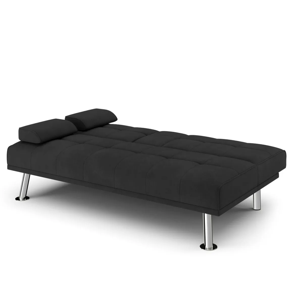 Schlafsofa POLLY mit Getränkehalter schwarz