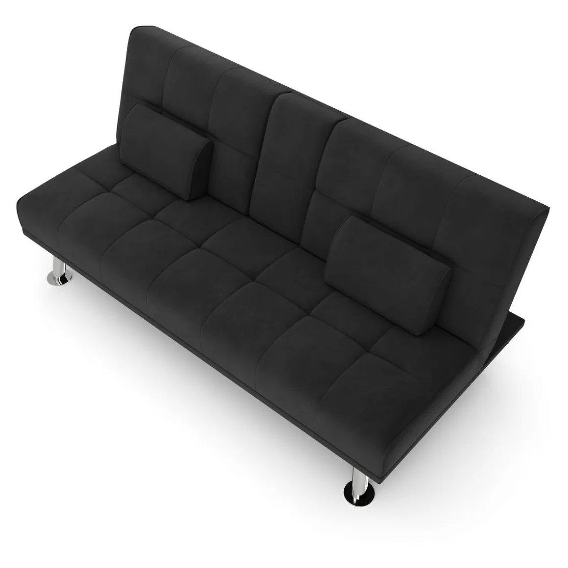 Schlafsofa POLLY mit Getränkehalter schwarz