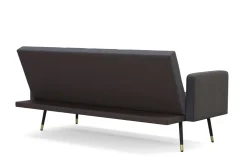 Schlafsofa Samt CALVIN anthrazit