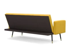 Schlafsofa Samt CALVIN gelb