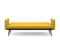 Schlafsofa Samt CALVIN gelb