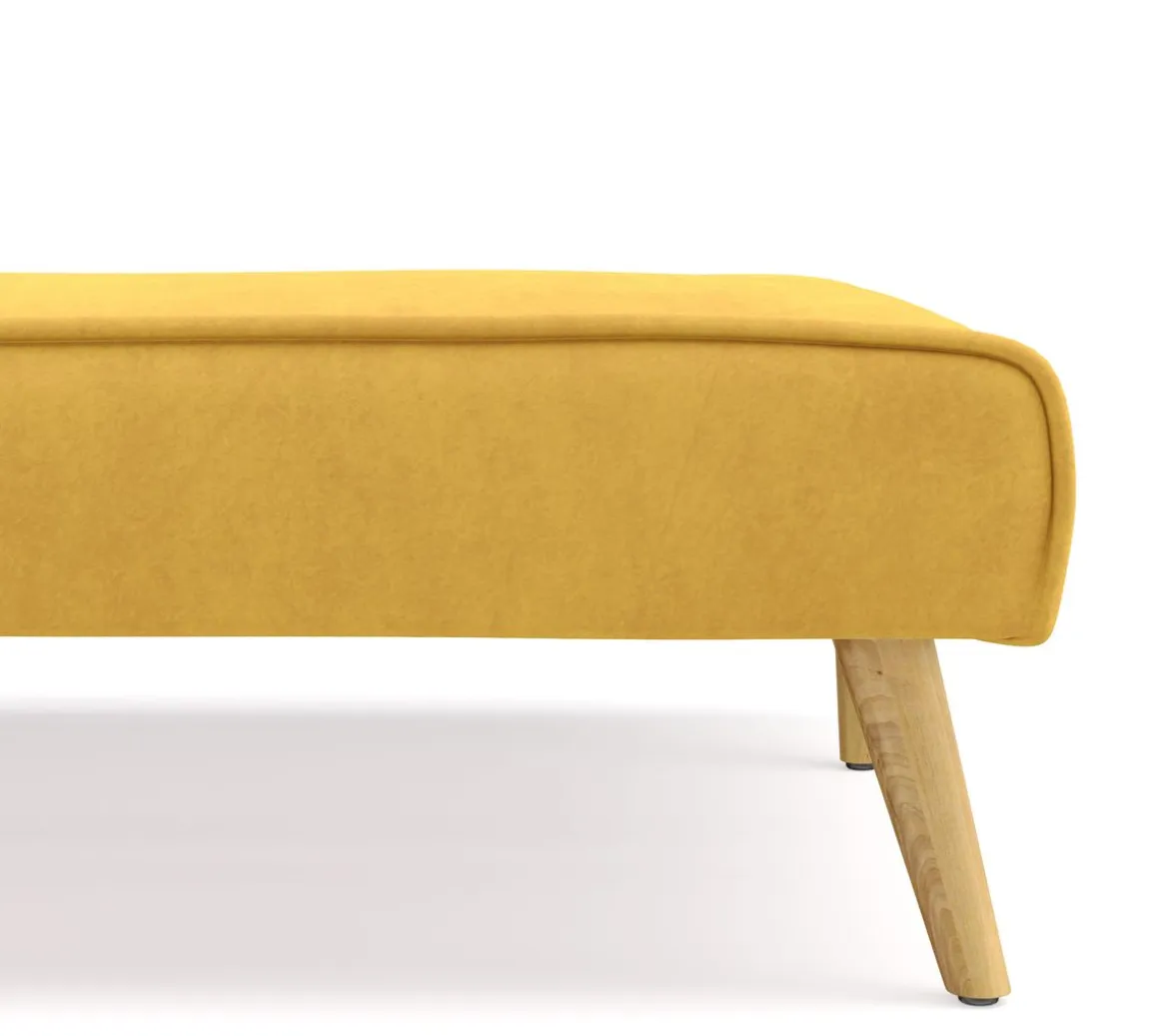 Schlafsofa Samt LEA gelb