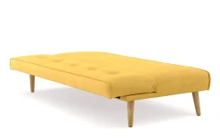 Schlafsofa Samt LEA gelb