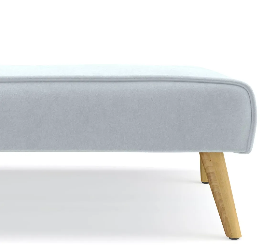 Schlafsofa Samt LEA hellblau