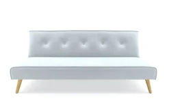 Schlafsofa Samt LEA hellblau