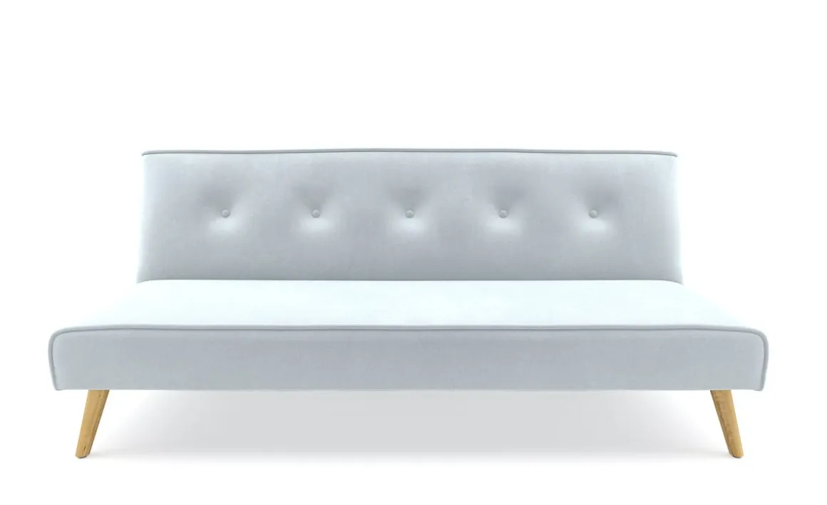 Schlafsofa Samt LEA hellblau