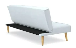 Schlafsofa Samt LEA hellblau