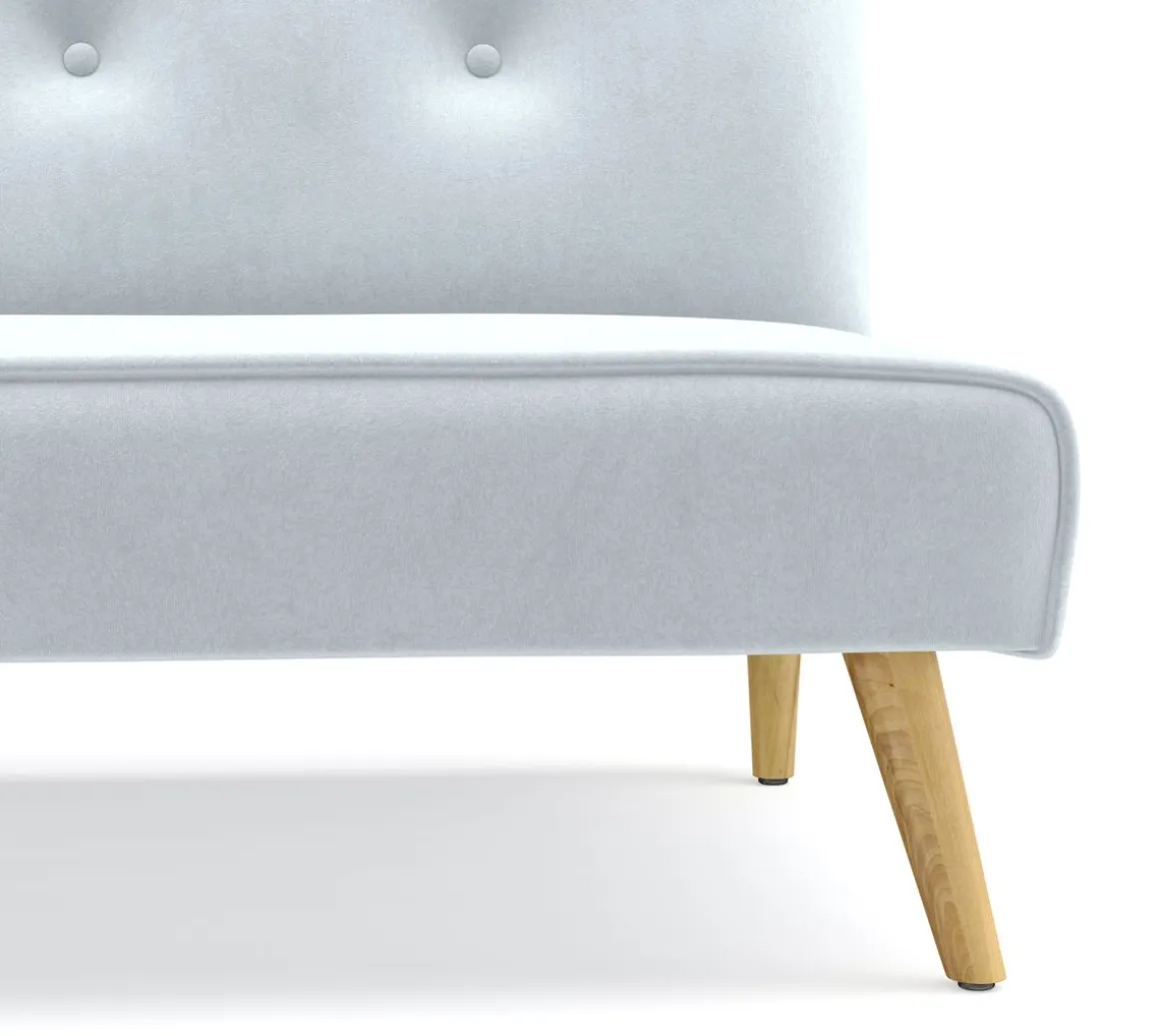 Schlafsofa Samt LEA hellblau
