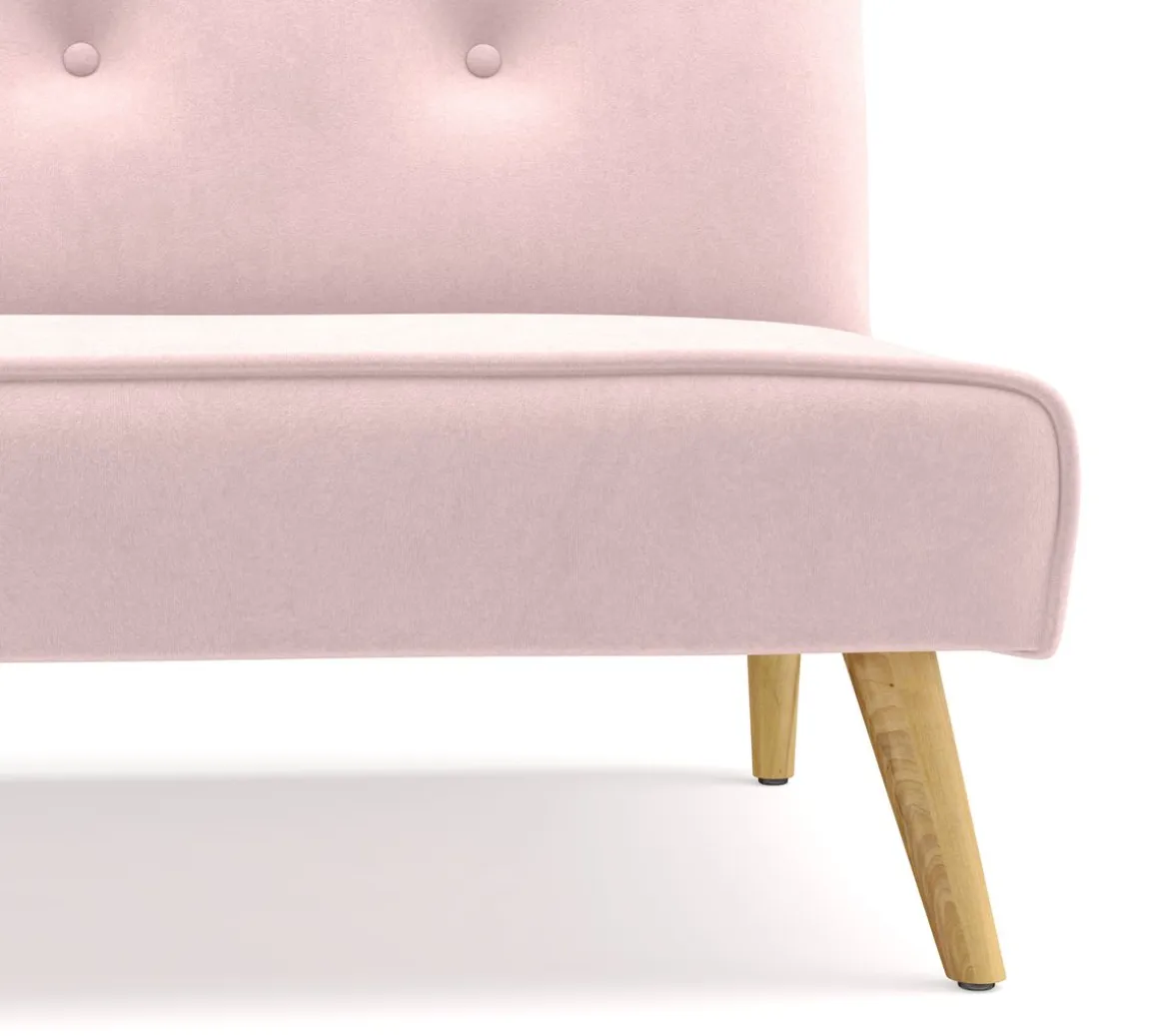 Schlafsofa Samt LEA rosa