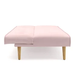 Schlafsofa Samt LEA rosa