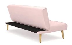 Schlafsofa Samt LEA rosa