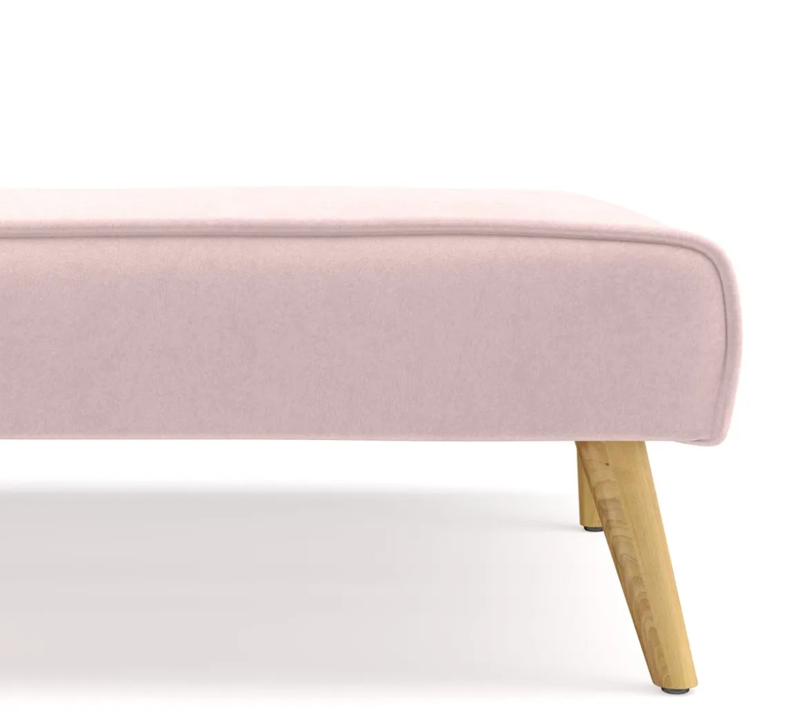 Schlafsofa Samt LEA rosa