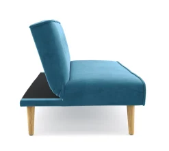 Schlafsofa Samt LEA türkis