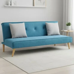 Schlafsofa Samt LEA türkis