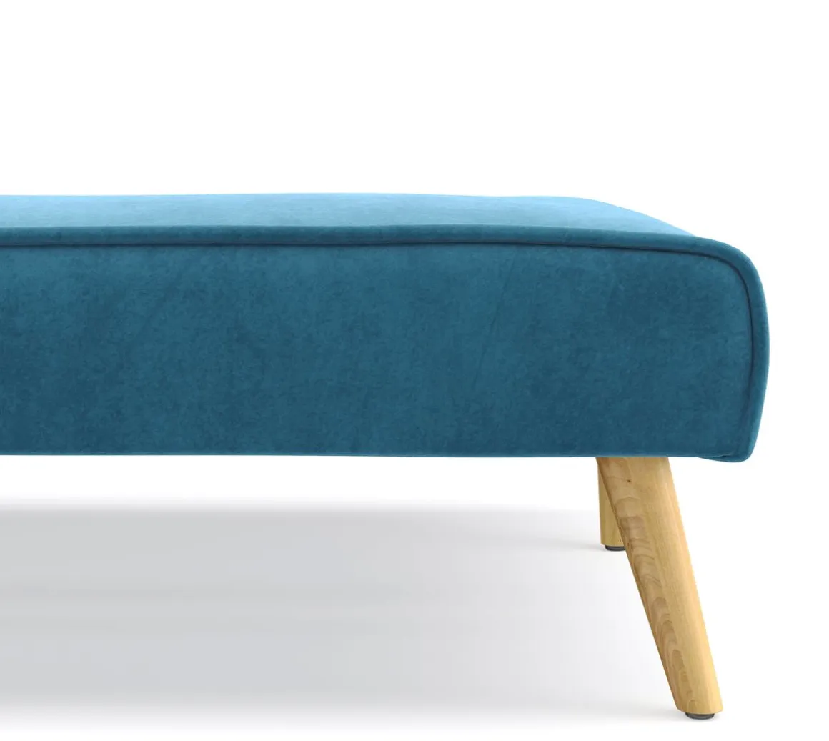 Schlafsofa Samt LEA türkis