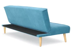 Schlafsofa Samt LEA türkis