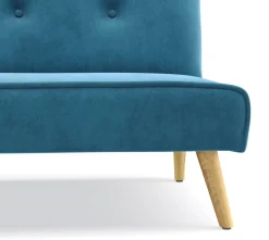Schlafsofa Samt LEA türkis