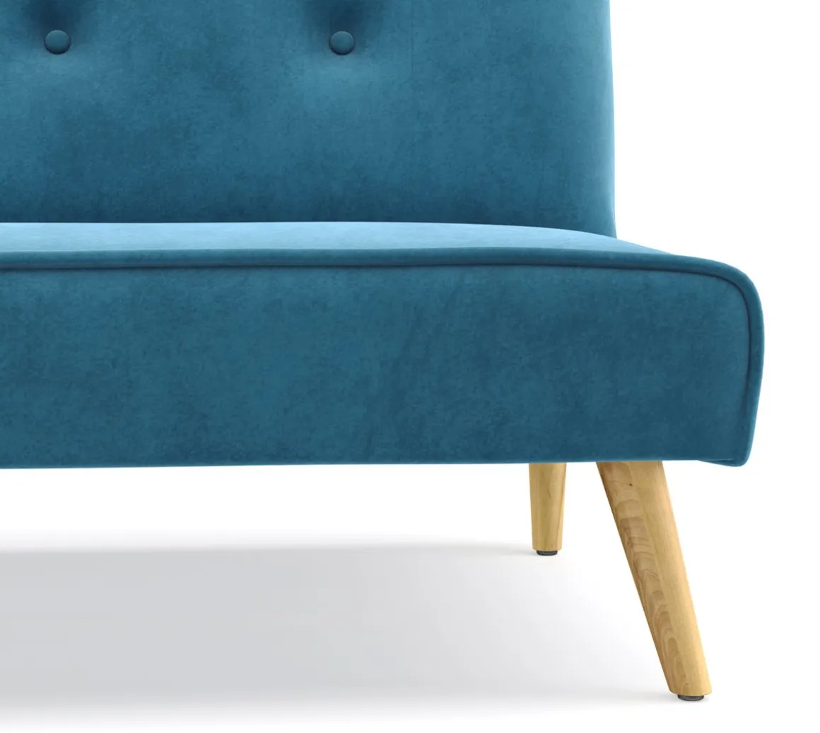 Schlafsofa Samt LEA türkis