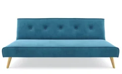 Schlafsofa Samt LEA türkis