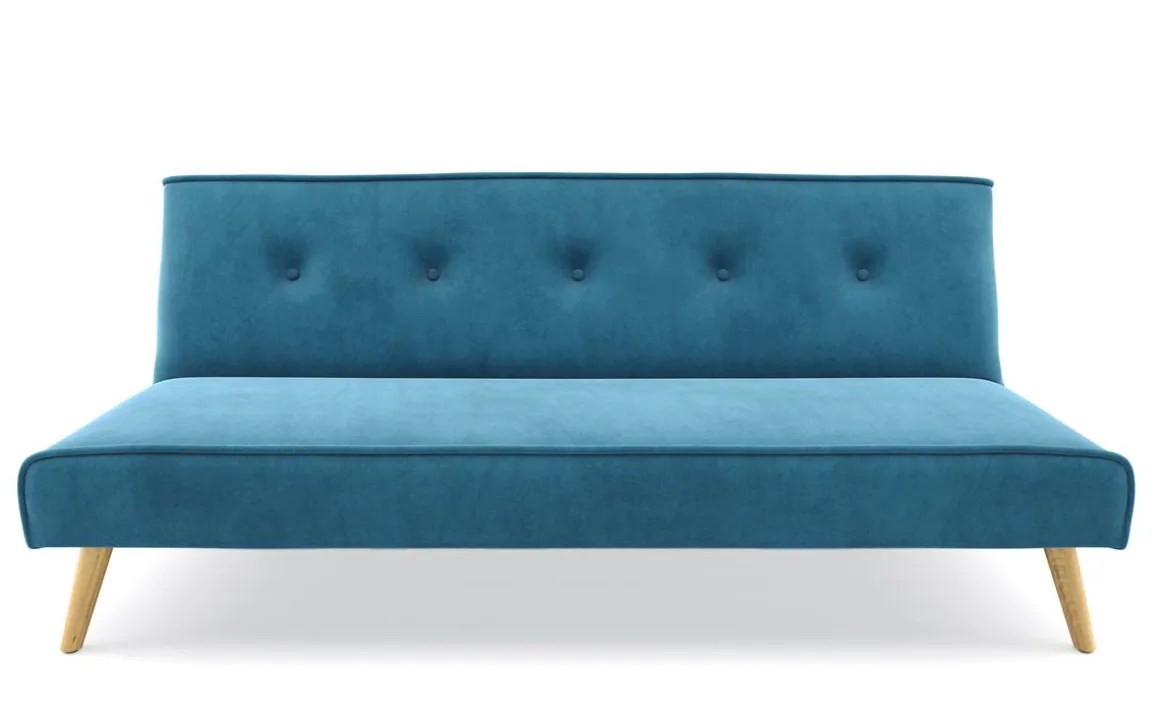 Schlafsofa Samt LEA türkis