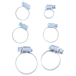 Schlauchklemme Set 6-teilig silber