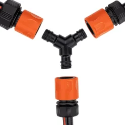 Schlauchverbinder 3-Wege 1/2" schwarz | GONSER.CH