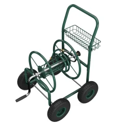 Schlauchwagen Stahl grün