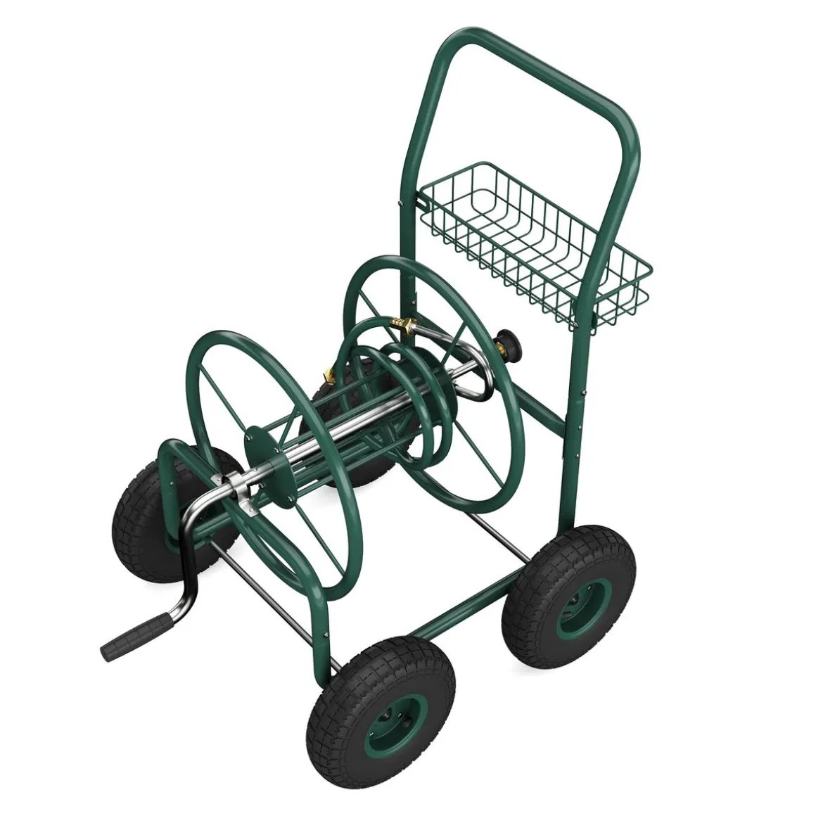 Schlauchwagen Stahl grün
