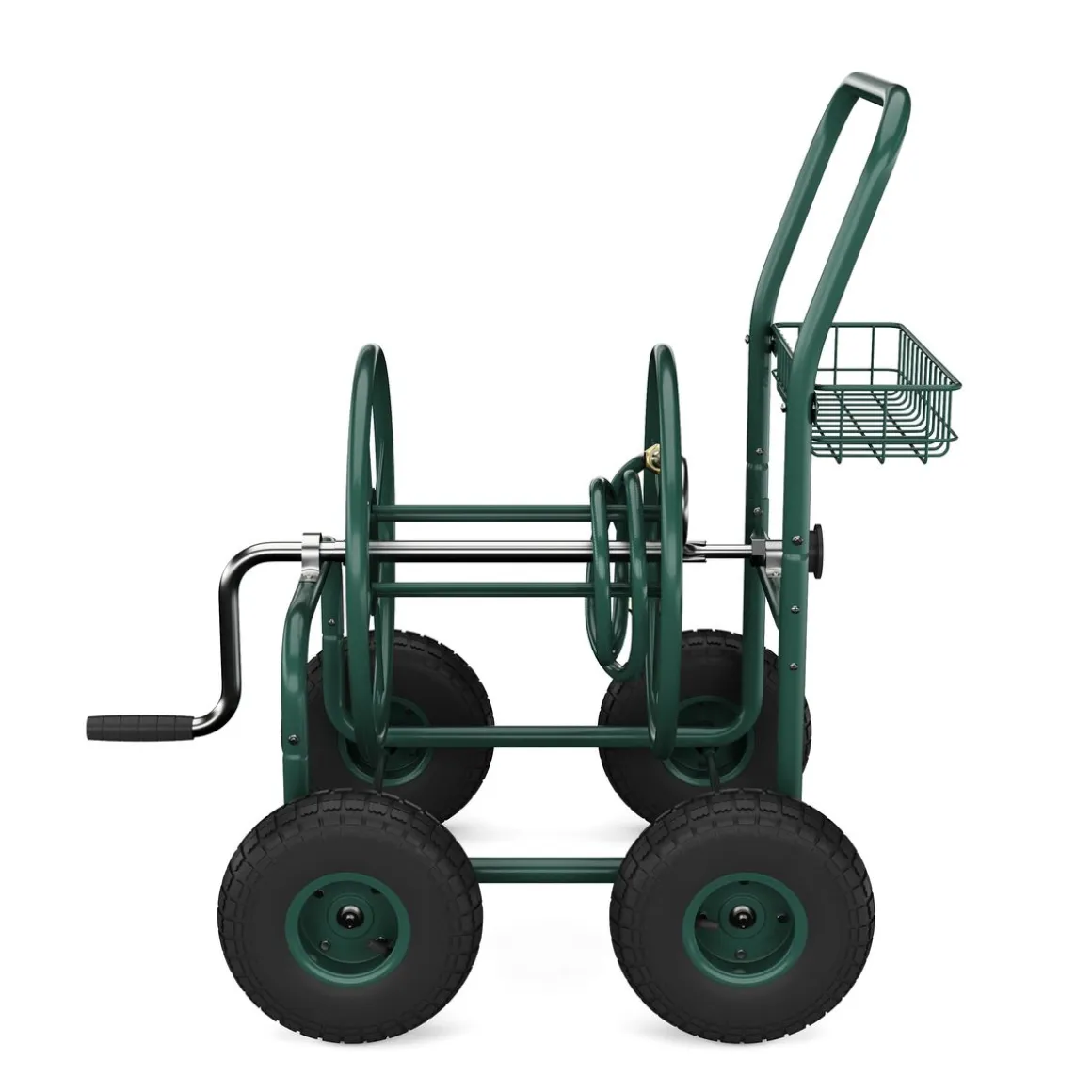 Schlauchwagen Stahl grün