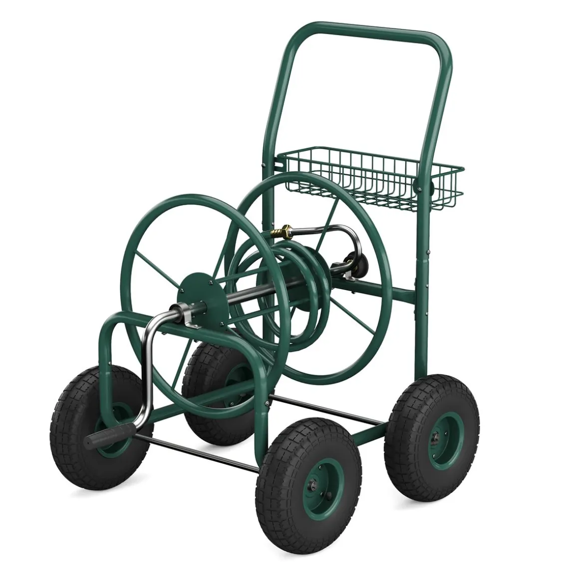 Schlauchwagen Stahl grün