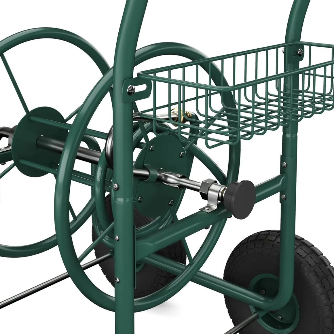 Schlauchwagen Stahl grün