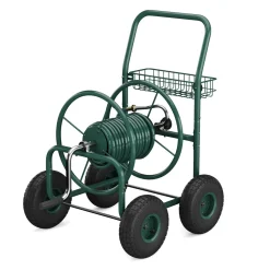 Schlauchwagen Stahl grün