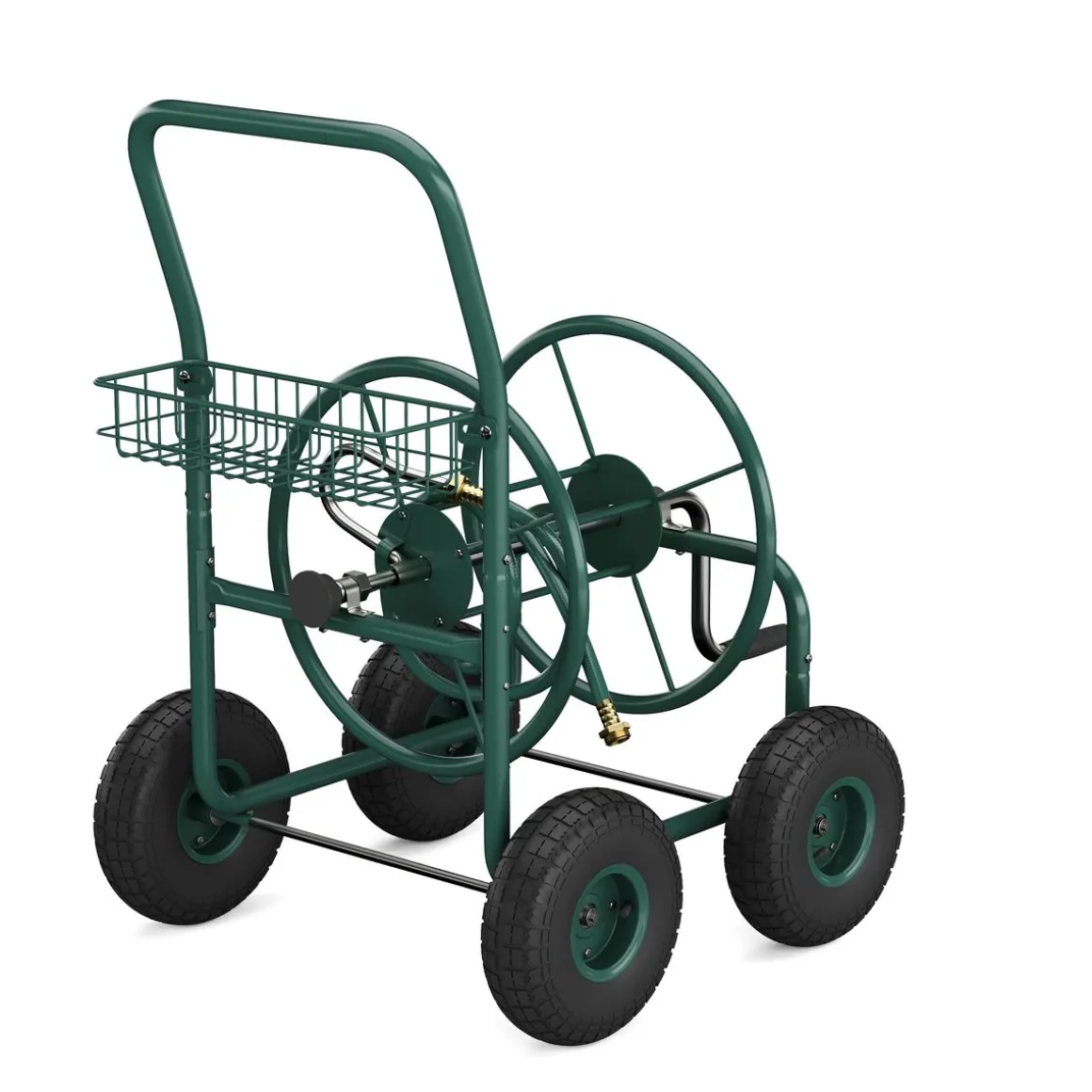 Schlauchwagen Stahl grün