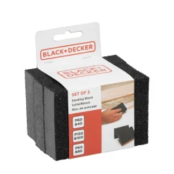 Schleifblock Set 10 x 7.5 x 2.5 cm 3-teilig