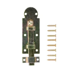 Schloss Schieberiegel 8 x 3 cm gold