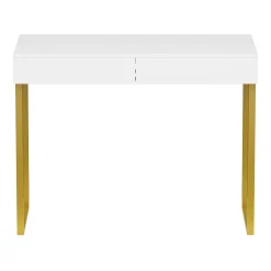 Schminktisch ADELINA weiss/gold