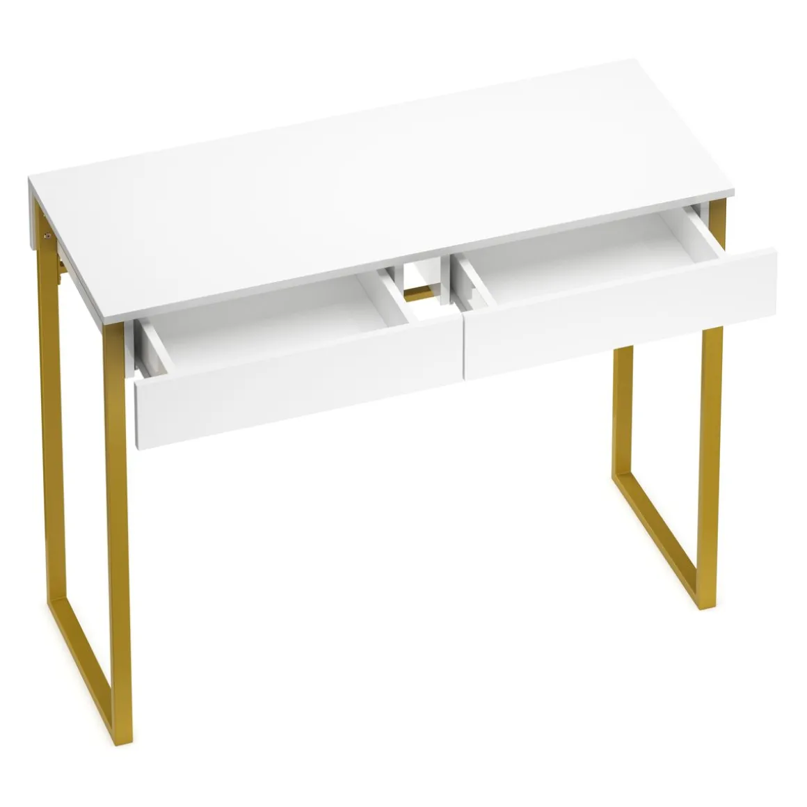Schminktisch ADELINA weiss/gold