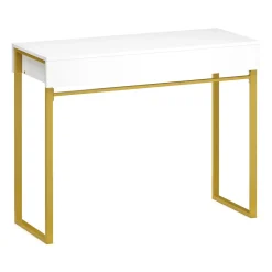 Schminktisch ADELINA weiss/gold